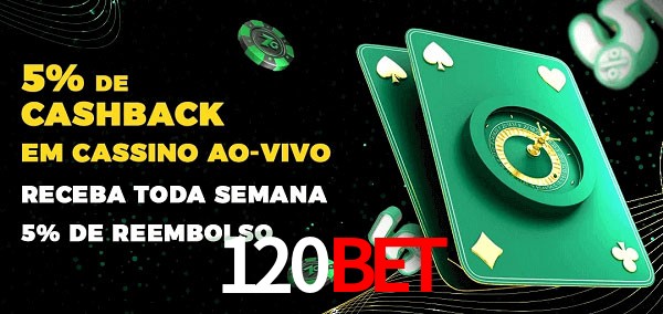 Promoções do cassino ao Vivo 120BET